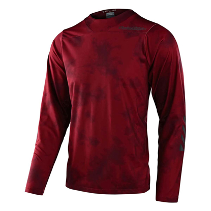 TROY LEE DESIGNS SKYLINE LS CHILL JERSEY TIE DYE WINE XL