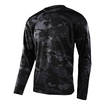 TROY LEE DESIGNS FLOWLINE LS JERSEY COVERT BLACK L