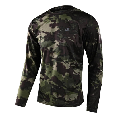 TROY LEE DESIGNS FLOWLINE LS JERSEY COVERT ARMY GREEN S