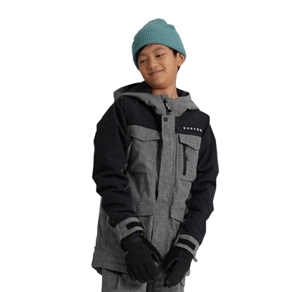 BURTON COVERT KID JACKET HEATHER BOG/TRUE BLACK M