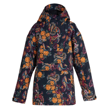 DC SAVVY W ANORAK JACKET PAISLEY BLACK S