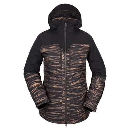 VOLCOM SHELTER 3D STRETCH W JACKET TIGER PRINT S