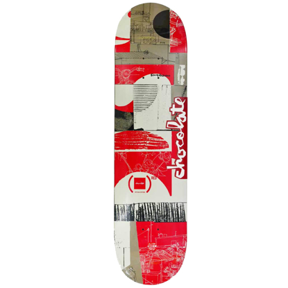 CHOCOLATE ANDERSON DECK 8.25 RED 8.25"