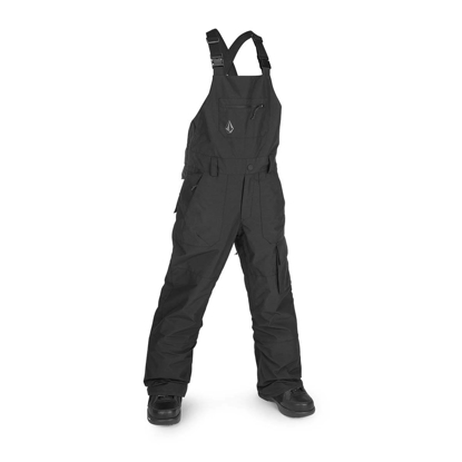 VOLCOM BARKLEY INSULATED KID BIB OVERALL PANTS BLACK S