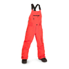 VOLCOM BARKLEY INSULATED KID BIB OVERALL PANTS ORANGE SHOCK M