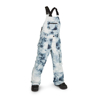VOLCOM BARKLEY INSULATED KID BIB OVERALL PANTS STORM TIE-DYE S