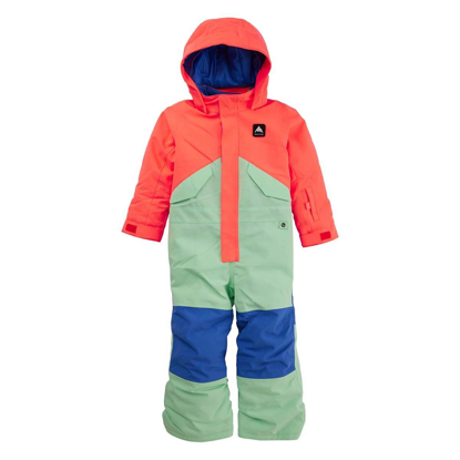 BURTON TODDLER ONE PIECE TETRA ORANGE/JEWEL GREEN 3T
