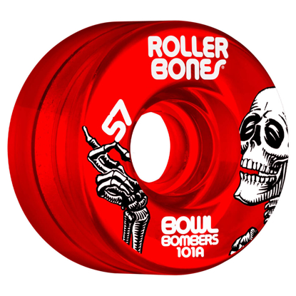 BONES ROLLERBONES BOWLBOMBERS 57MM X 101A 8PK RED 57MM