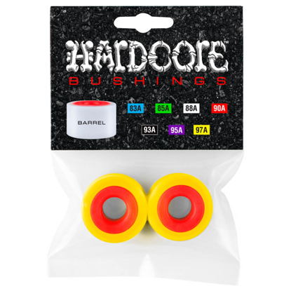 BONES BUSHING HARD CORE BARREL 97A PAIR YELLOW/RED UNI