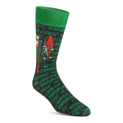 32 SANTA CRUZ SOCK GREEN S/M