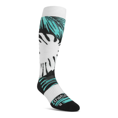 32 DOUBLE W SOCKS WHITE / MINT L/XL