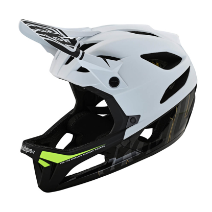 TROY LEE DESIGNS STAGE HELMET W/MIPS SIGNATURE WHITE XS/S