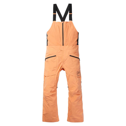 BURTON AK GORE FREEBIRD BIB PANTS SALMON BUFF L
