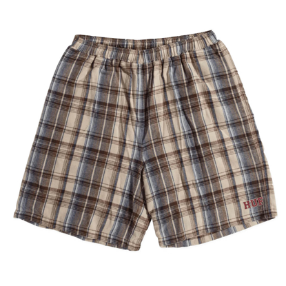 HUF CORTLAND FLANNEL EASY SHORT CREAM M