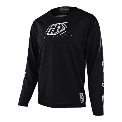 TROY LEE DESIGNS YOUTH SPRINT JERSEY ICON BLACK M