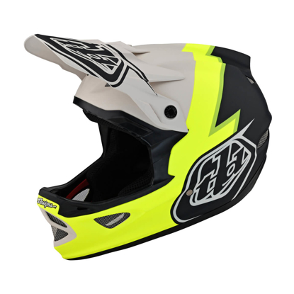 TROY LEE DESIGNS D3 FIBERLITE HELMET NO MIPS VOLT FLO YELLOW XS