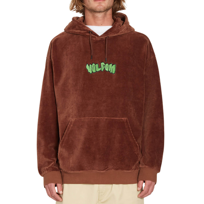 VOLCOM DISTONE PULLOVER HOODIE BURRO BROWN M