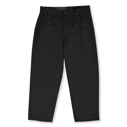 VOLCOM PLEATED LOOSE TAPERED CHINO BLACK 30