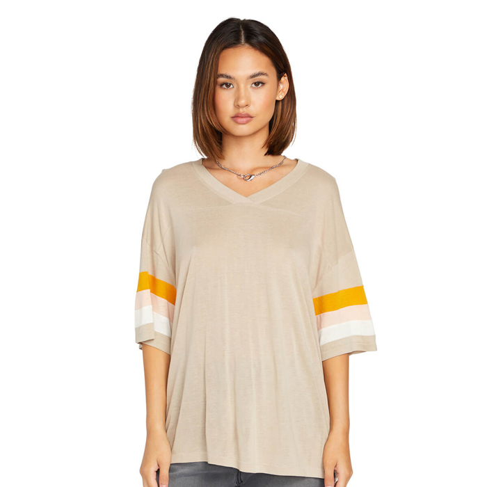 VOLCOM PLAYER H8R T-SHIRT TAUPE S