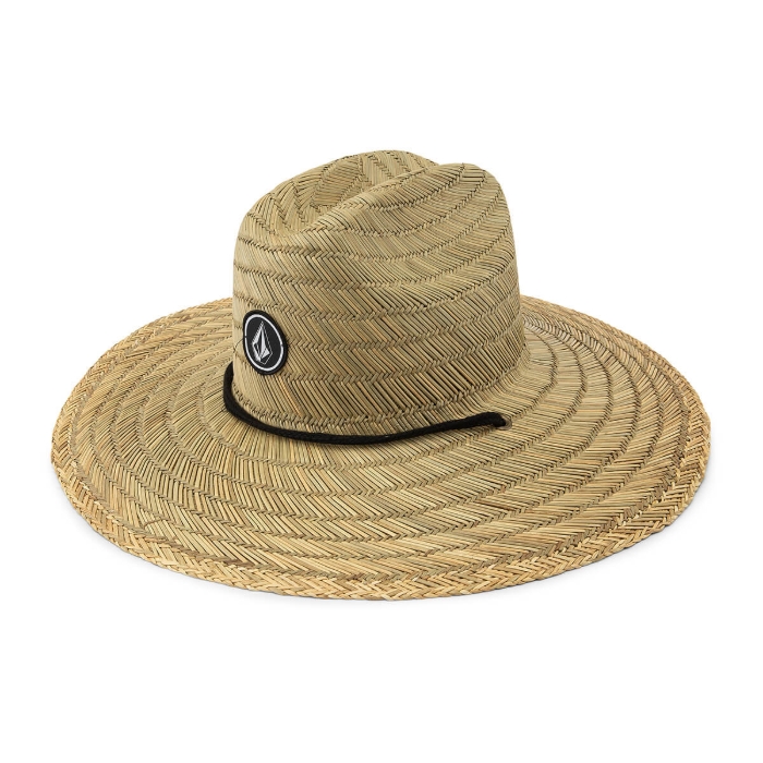 VOLCOM QUARTER STRAW HAT NATURAL L/XL