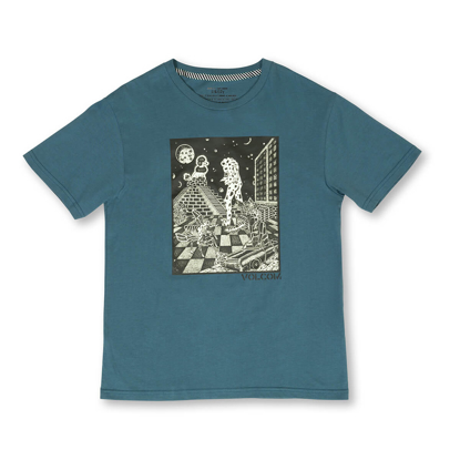 VOLCOM STONE ENCHANTMENT KID T-SHIRT CRUZER BLUE S