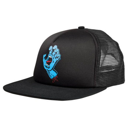 SANTA CRUZ CLASSIC HAND MESH BACK HAT BLACK/BLACK UNI