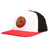 SANTA CRUZ CLASSIC DOT SNAPBACK HAT WHITE/BLACK/RED UNI
