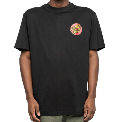 SANTA CRUZ CLASSIC DOT CHEST T-SHIRT BLACK M