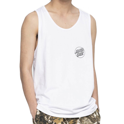 SANTA CRUZ SCREAMING HAND TANK TOP WHITE S