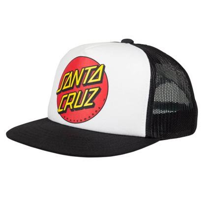 SANTA CRUZ YOUTH CLASSIC DOT CAP WHITE/BLACK UNI