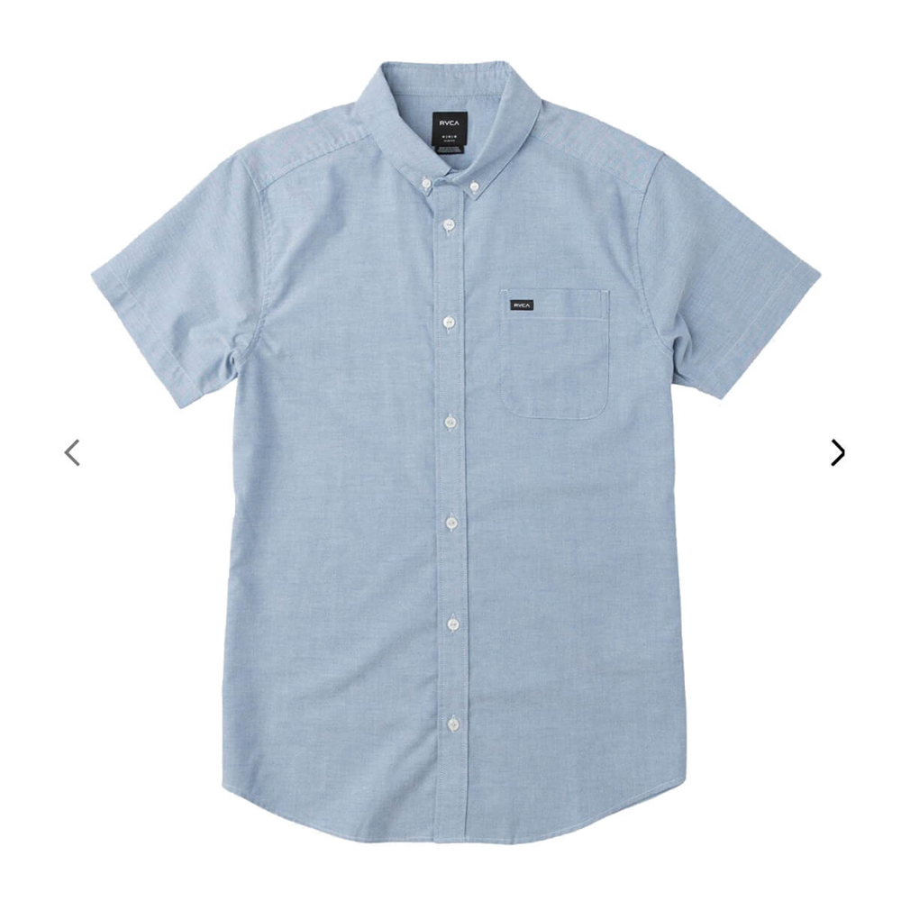 RVCA THATLL DO STRETCH SHIRT OXFORD BLUE S