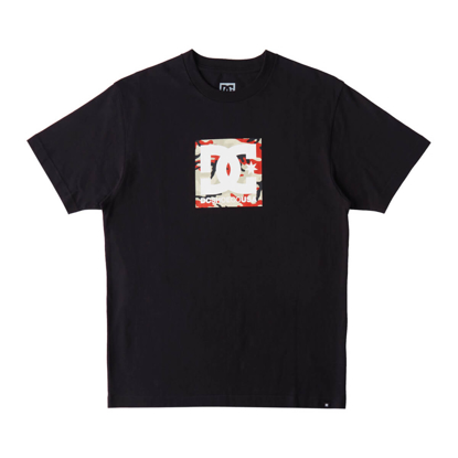 DC DC SQUARE STAR FILL HSS T-SHIRT BLACK/FIRE CAMO L