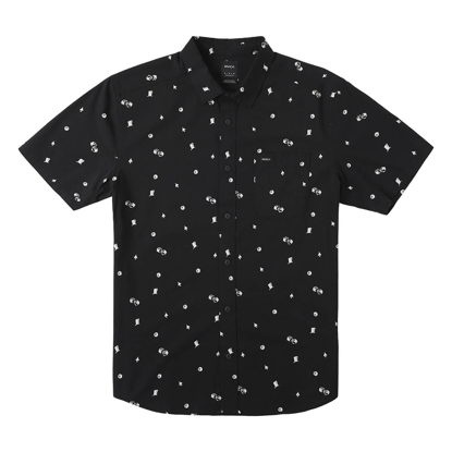 RVCA DEGENERATE SHIRT BLACK M