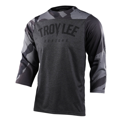 TROY LEE DESIGNS RUCKUS 3/4 JERSEY CAMBER CAMO BLACK HEATHER L