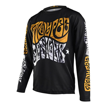 TROY LEE DESIGNS YOUTH FLOWLINE LS JERSEY TRIPPER BLACK M