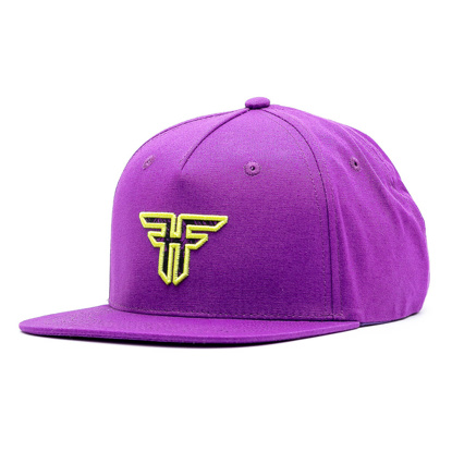 FALLEN TRADEMARK FLAT CAP PURPLE/LIME UNI