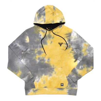 FALLEN ACID PULLOVER HOODIE BLACK/YELLOW M