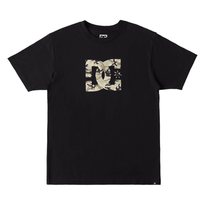 DC DC STAR FILL HSS T-SHIRT BLACK/STONE CAMO XL