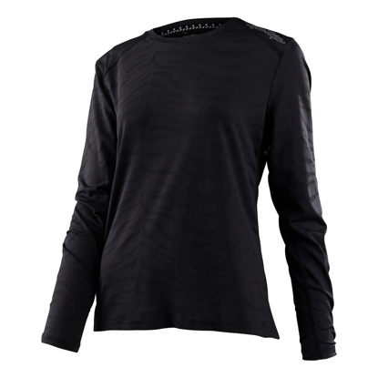 TROY LEE DESIGNS WOMENS LILIUM LS JERSEY TIGER JACQUARD BLACK M