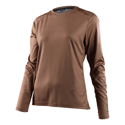 TROY LEE DESIGNS WOMENS LILIUM LS JERSEY COFFEE M