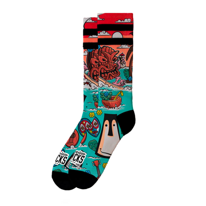 AMERICAN SOCKS TIKI SURF - MID HIGH MULTI L/XL