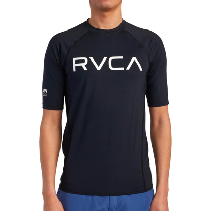 RVCA RVCA RASHGUARD SHORT SLEEVE LYCRA BLACK L