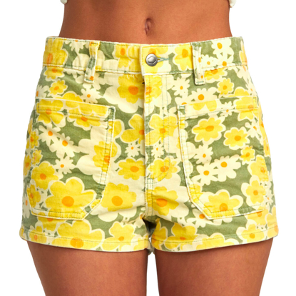 RVCA BELLE CORD SHORTS FERN 27