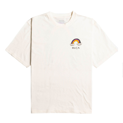 RVCA RAINBOW CONNECTION T-SHIRT ANTIQUE WHITE M