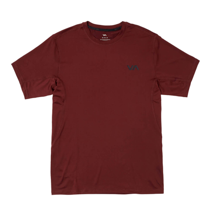 RVCA SPORT VENT T-SHIRT MAHOGANY M