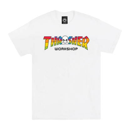 THRASHER MAGAZINE X ALIEN WORKSHOP SPECTRUM T-SHIRT WHITE L