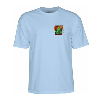 POWELL CABALLERO STREET DRAGON T-SHIRT LIGHT BLUE M