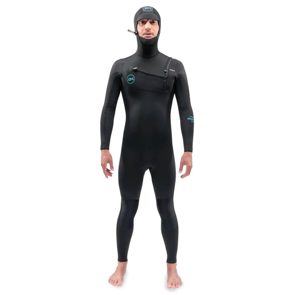 DAKINE MISSION CHEST ZIP HOODED 5/4/3MM BLACK L