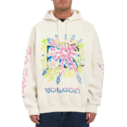 VOLCOM FA SAM RYSER PULLOVER HOODIE OFF WHITE XL