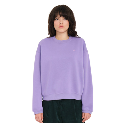 VOLCOM STONE HEART II CREW PULLOVER PAISLEY PURPLE S